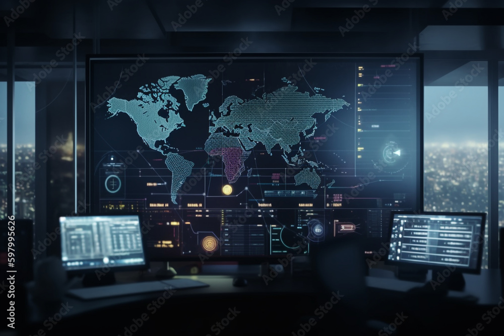 Aufkleber communication concept big data analysis and visualizations for business insights