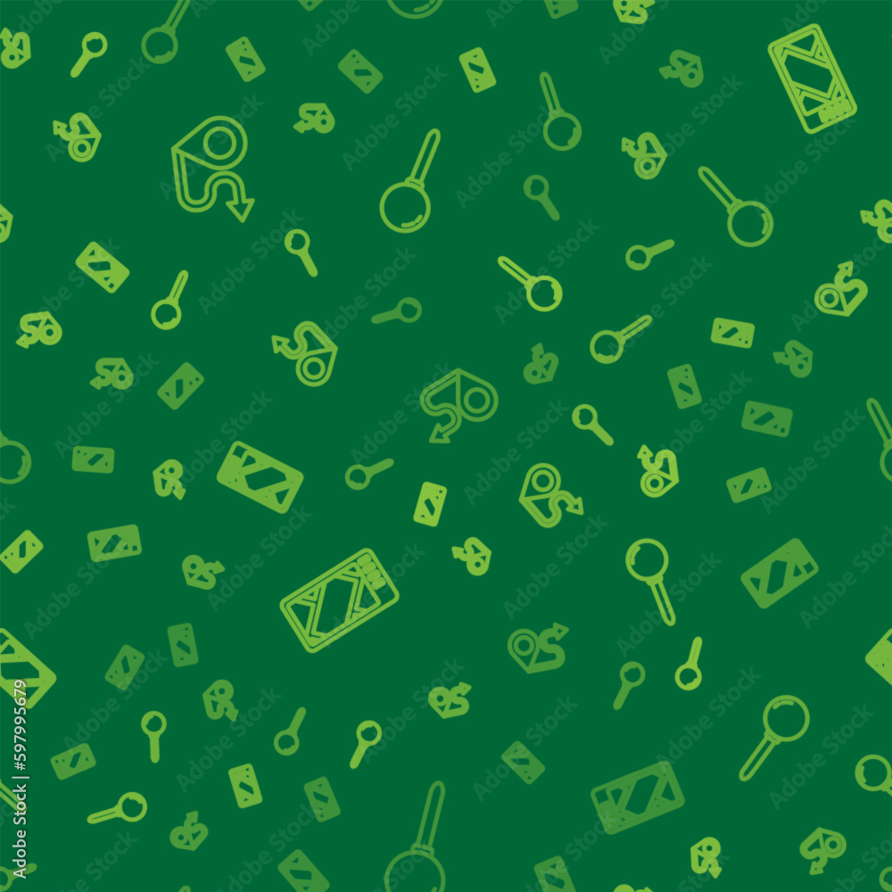 Aufkleber set line route location, gps device with map and push pin on seamless pattern. vector