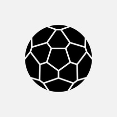 Fototapeta premium Soccer Ball Icon - Vector, Sign and Symbol for Design, Presentation, Website or Apps Elements.