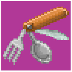 Penknife, pixel vector, editable pixel vector,super penknife.