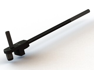 Custom Heavy Duty Pipe Wrench 3D Rendering