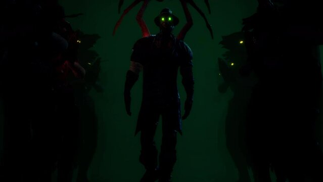 Plague Doctor VJ Loop &ndash; terrible plague doctor with crow-like skull come here from medieval Europe to cure you! This motion graphics is perfect to use in your next halloween and gothic parties 