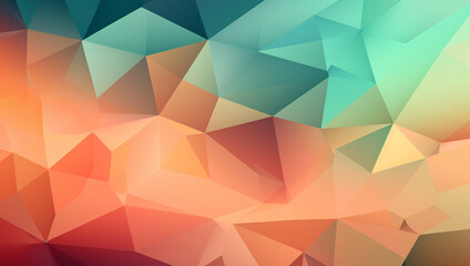 Obraz premium A colorful triangle design with a triangle design, AI Generative