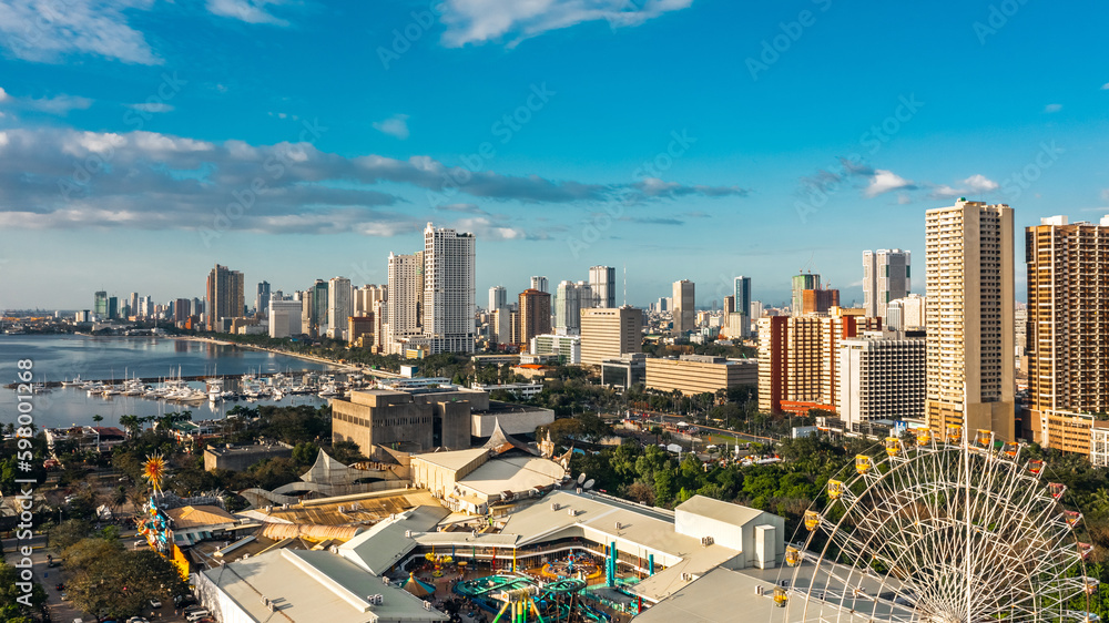 Wall mural cityscape of manila the capital of the philippines