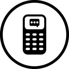 Phone icon. Chat icon. Telephone call sign. Contact icon phone mobile call. Contact us symbol. Cell phone pictogram. Vector illustration.