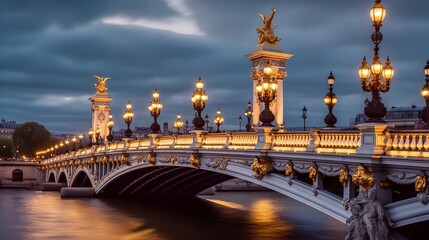 Fototapeta na wymiar Pont Alexandre III in Paris
