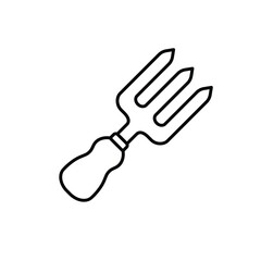 Pitchfork icon vector on trendy design