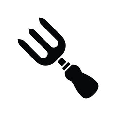 Pitchfork icon vector on trendy design