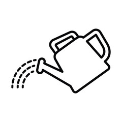 Watering can icon vector on trendy design
