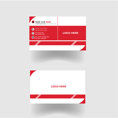 Modern & minimal business card with photo, simple clean design template,  professional business card template, visiting card template. double sided business card design template 
