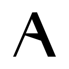FONT icon design template vector