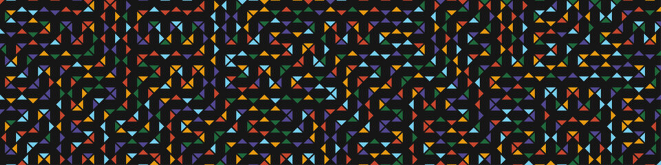 Color Rhombus tile tessellation pattern illustration