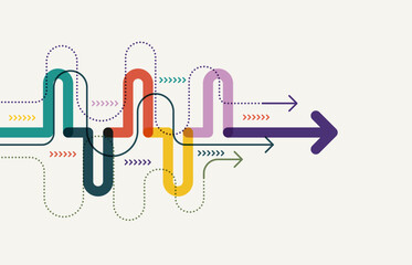 Abstract arrow direction. Technology background. High speed. Hi-tech