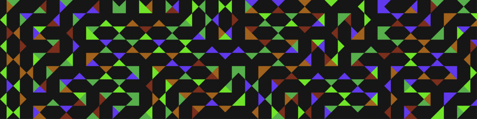 Color Rhombus tile tessellation pattern illustration