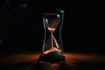 Hourglass with Glowing Sand