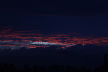 sunset in the clouds