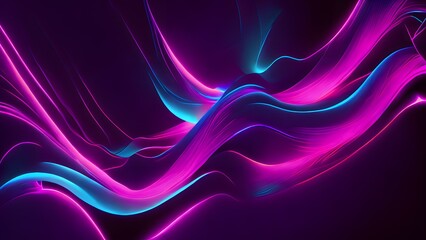 Waves of neon lights