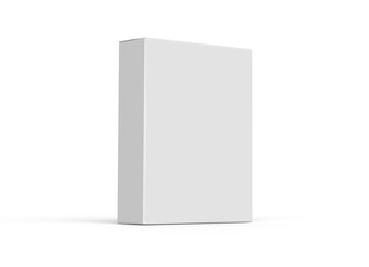  White package white cardboard box on a white background 