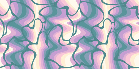 Holographic abstract pattern. Trendy seamless print. Vector design for paper, cover, fabric, interior decor and other use