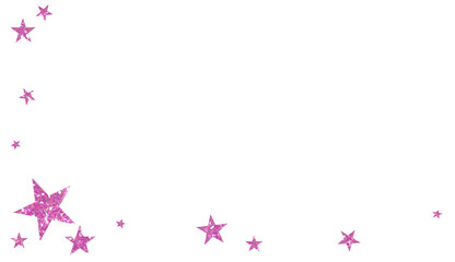 Abstract pink glitter star on transparent background. Design for decorating,background, wallpaper, illustration.