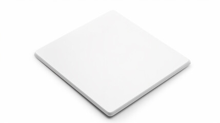 Podcast Cover Mockup, Blank CD or DVD disk mockup isolated on white background, Generative AI