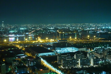 Fototapeta na wymiar 大阪湾夜景