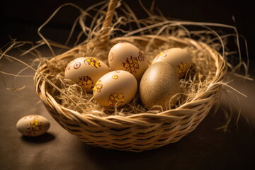 Obraz premium happy easter for christianity in portuguese