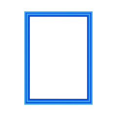 Frame in blue and cyan colors