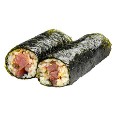 Isolated uncut tuna maki sushi rolls © Hihitetlin