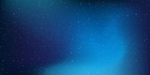 Astrology horizontal star universe background. The night with nebula in the cosmos. Milky way galaxy in the infinity space. Starry night with shiny stars in the gradient sky. Vector illustration.