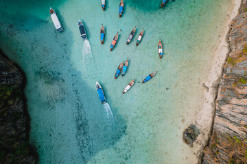 travel by longtail boat in Phi Phi islands