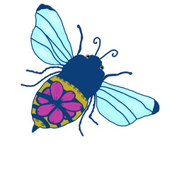 bee and flower