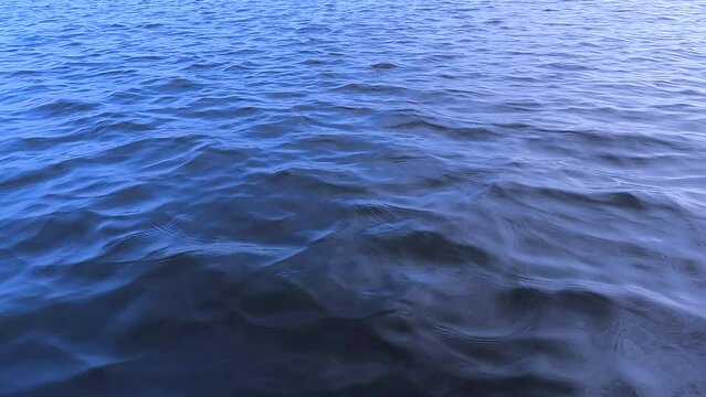 Close-up water wave slow motion