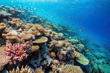 coral reef in the sea