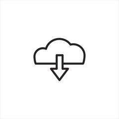 Obraz premium Download cloudicon. sign icon. Vector illustration.