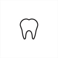  tooth icon. sign icon. Vector illustration.