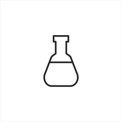  glass bottle icon. sign icon. Vector illustration.