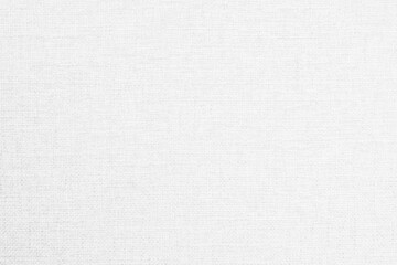 White hessian sackcloth woven texture pattern background in white color