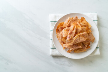 Taro Chips - fried or baked sliced taro