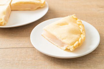 Toddy palm pies on plate