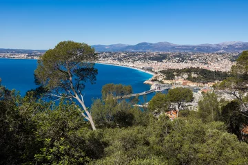 Panorama sur la Baie des Anges à Nice depuis le Mont Boron
