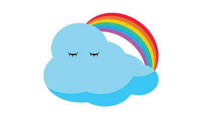 Beautiful clouds in the sky nature.