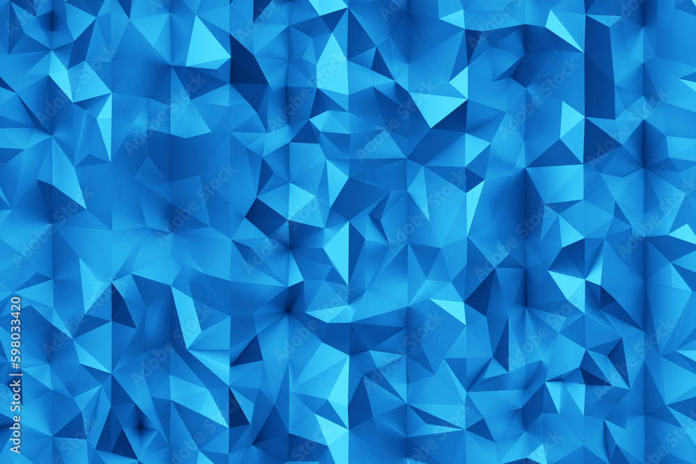 Poster 3d rendering. pattern of triangles of different shapes. minimalistic pattern of simple shapes, simil