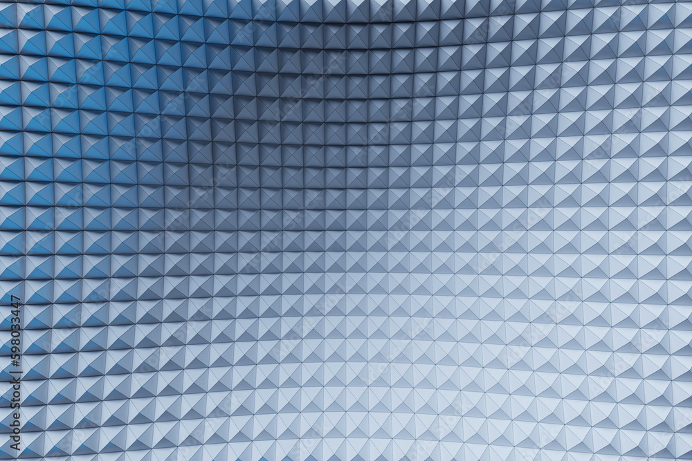 Poster 3d rendering. white geometric pattern. minimalistic pattern of simple shapes. bright creative symmet