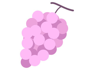 ぶどうアイコン　イラスト　果物　フルーツ