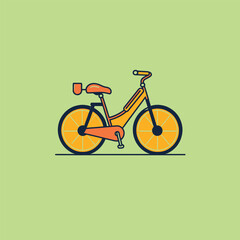 Vector Bicycle Retro Illustration