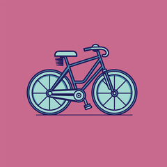 Vector Bicycle Retro Illustration