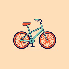 Fototapeta na wymiar Vector Bicycle Retro Illustration
