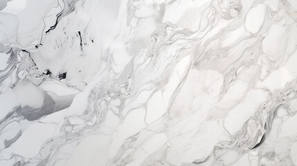 Marble background. White stone texture with gray shadow. Panoramic format. Generative ai