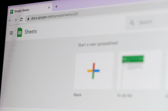 Start new spreadsheet in google sheets